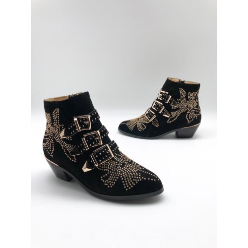 Женские ботинки казаки Chloé  - арт.480962