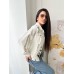 Куртка женская джинсовая с ярким принтом Shmotessa - арт.821080