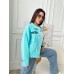Куртка женская джинсовая с ярким принтом Shmotessa - арт.821074