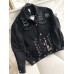 Куртка женская джинсовая с ярким принтом  Shmotessa - арт.821079
