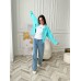 Куртка женская джинсовая с ярким принтом Shmotessa - арт.821074