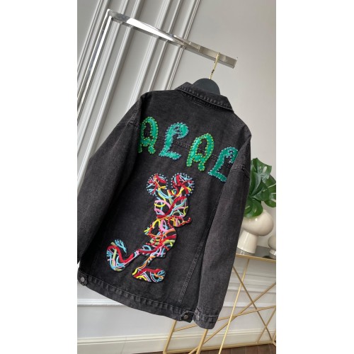 Куртка женская джинсовая с ярким принтом Shmotessa - арт.821244
