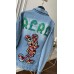 Куртка женская джинсовая с ярким принтом Shmotessa - арт.821243