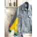 Куртка женская джинсовая  с ярким принтом Shmotessa - арт.821078
