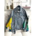 Куртка женская джинсовая  с ярким принтом Shmotessa - арт.821078